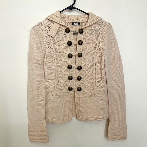 J.Crew Sweaters - J.Crew 100% Wool Cream Cardigan Sweater S